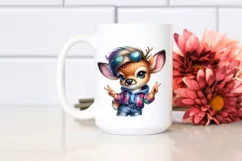 Funny Baby Deer with Jeans PNG Product Image 2