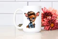 Funny Baby Deer with Jeans PNG Product Image 2