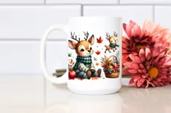 Quirky Baby Deer with Autumn Vegetables | Sublimation | Product Image 2