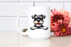 Cute Baby Miniature Schnauzer Watercolor Product Image 2