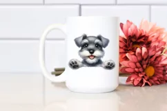 Cute Baby Miniature Schnauzer Watercolor Product Image 2
