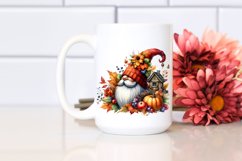 Vibrant Watercolor Autumn Gnome PNG Product Image 2
