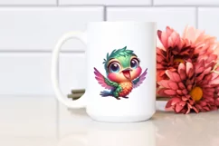 Colorful Baby Hummingbird Clipart Product Image 2