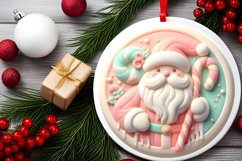 3D Christmas Santa with Depth Sublimation PNG Product Image 2