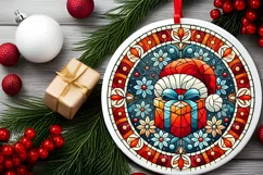 Round Christmas Ornament Sublimation|Clipart Product Image 1