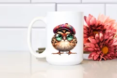 Vibrant Baby Partridge with Sunglasses | Clipart Product Image 2