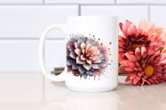 Pastel Glossy Dahlia | Clipart Product Image 2