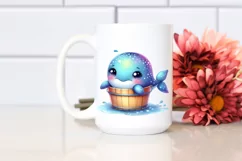 Colorful Baby Whale | Clipart Product Image 2