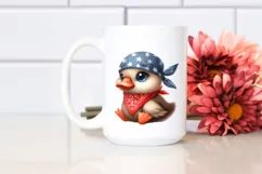 Funny Baby Goose Bandana Clipart Product Image 2