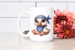 Funny Baby Goose Bandana Clipart Product Image 2