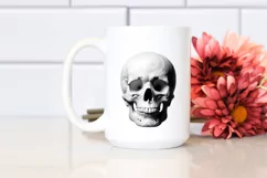 Simple Skull Digital Clipart, Transparent PNG Product Image 2