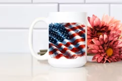 Detailed Watercolor USA Flag Product Image 2