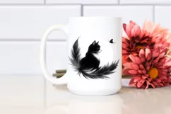 Simple Black Cat Clipart, Transparent PNG Product Image 2