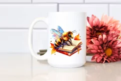 Funny Baby Bee | Vibrant Watercolor Clipart Product Image 2