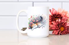 Pastel Cat Tumbling Spring Petals Wind Product Image 2