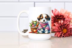 Baby Puppy with Autumn Vegetables | Watercolor Gnome Product Image 2