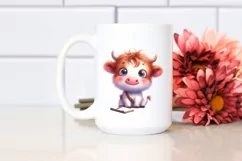 Expressive Highland Cow, Transparent PNG Product Image 2