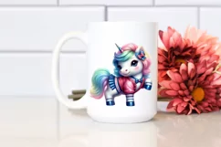 Colorful Baby Unicorn in Collegiate Shag Dancer's Outfit, Product Image 2