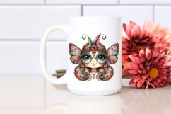 Smiling Butterfly | Watercolor Clipart Product Image 2