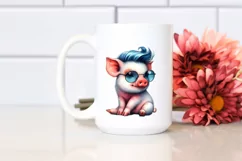 Proud Funny Baby Pig PNG Product Image 2