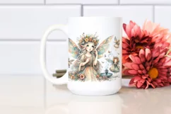 Whimsical Fairy | Watercolor Clipart Product Image 2
