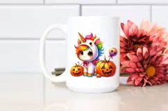 Adorable Baby Unicorn Halloween Clipart Product Image 2