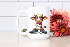 Watercolor Cow Big Eyes | Summer Sticker Product Image 2