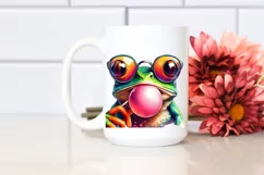 Frog Portrait with Sunglasses | Watercolor Clipart Product Image 2