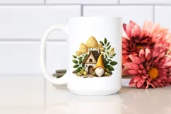 Cute Gnome Elderberry House | Sublimation | Clipart Product Image 2