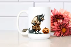 Simple Halloween Werewolf Clipart, High-Res PNG Product Image 2
