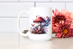 Magical Mushroom Watercolor PNG Product Image 2