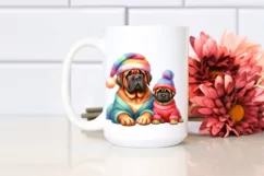 Vibrant Mastiff | Watercolor Clipart Product Image 2