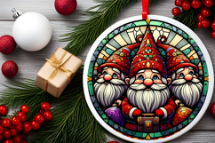 Round Christmass Ornament PNG Product Image 2