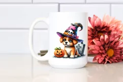 Baby Dog Halloween Grave Clipart Product Image 2