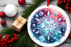 Round Christmass Ornament PNG Product Image 2