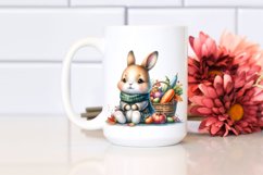Colorful Baby Bunny | Watercolor | Basket Product Image 2