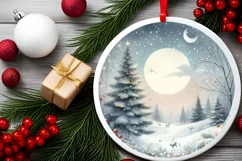 Pastel Snowy Nights Christmas PNG Product Image 2