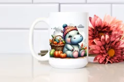 Colorful Baby Hippo | Watercolor | Basket Product Image 2
