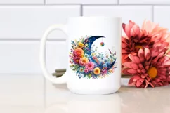Colorful Half Moon Clipart, Transparent PNG Product Image 2