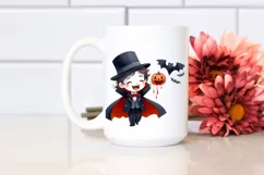 Funny Vampire Halloween Clipart PNG Product Image 2