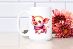 Vibrant Halloween Pig Clipart Product Image 2