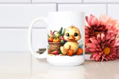 Colorful Baby Duck | Watercolor | Basket Product Image 2