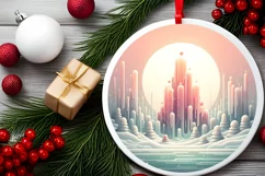 Pastell Molten Candy Winter Scene PNG Product Image 2