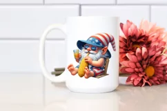 Digital Painting Pastel Gnome Beach Wear | Sublimation | Product Image 2