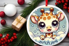 Round Christmas Ornament Sublimation|Clipart Product Image 2