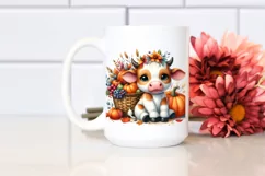 Colorful Baby Cow | Watercolor | Basket Product Image 2