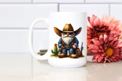 Detailed Vibrant Cowboy Gnome PNG Product Image 2