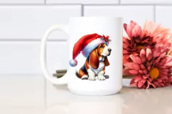 Cute Watercolor Basset Hound PNG Product Image 2