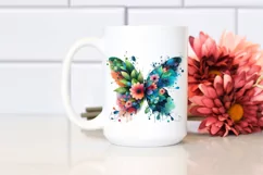 Abstract Watercolor Butterfly PNG Product Image 2