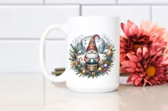 Detailed Winter Gnome Watercolor PNG Product Image 2